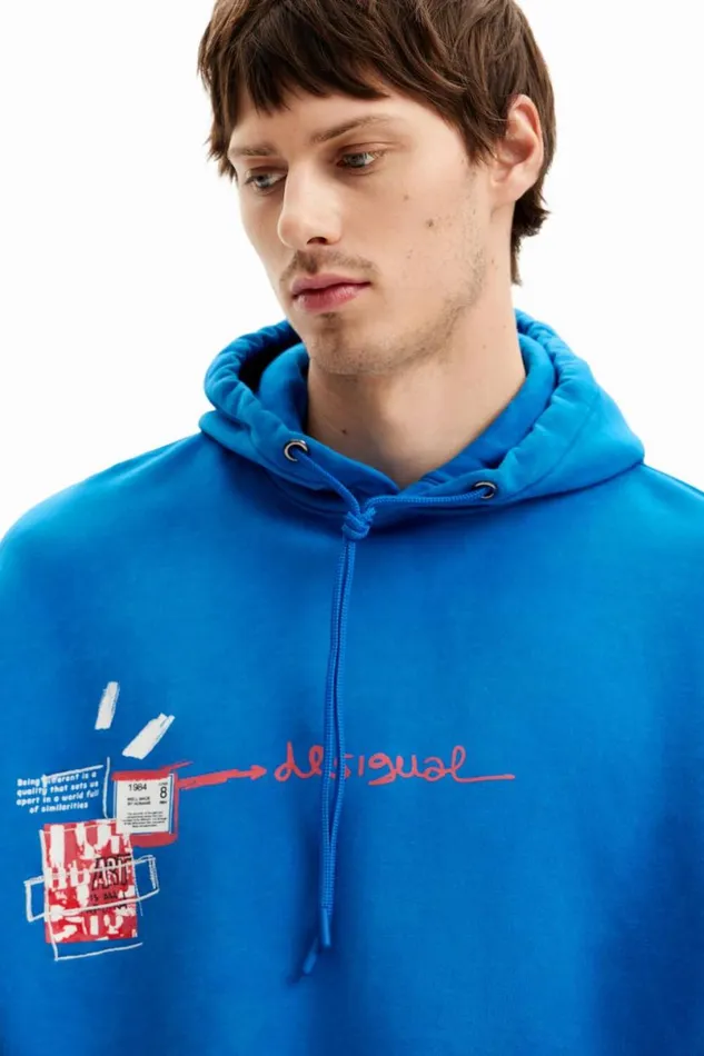 Men Jumpers And Sweatshirts Desigual Graffiti Hoodie