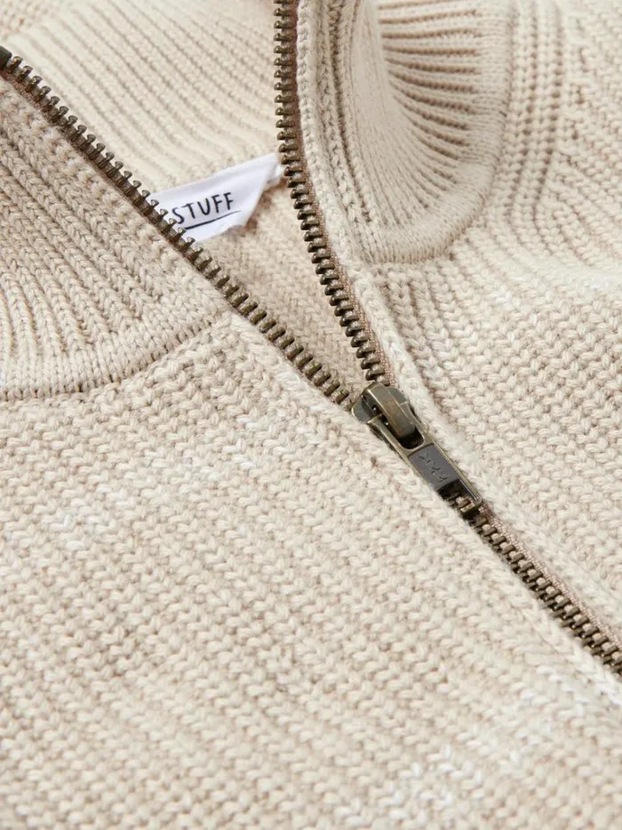 Men KNITWEAR White Stuff Breton Funnel Neck Jumper Light Natural Men KNITWEAR White Stuff Breton Funnel Neck Jumper Light Natural