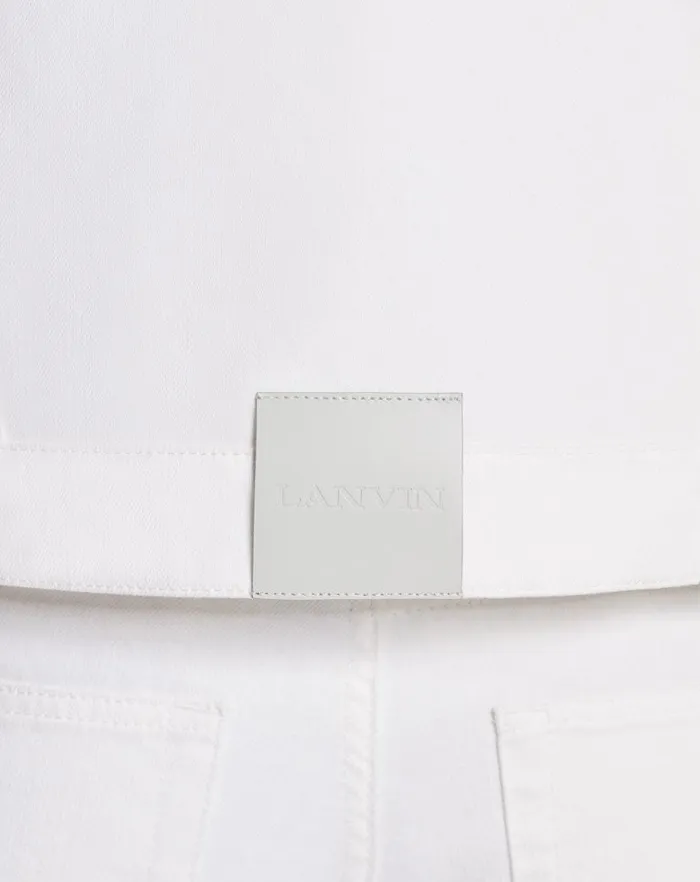 Men Lanvin Coats and Jackets Classic Jacket Optic White Men Lanvin Coats and Jackets Classic Jacket Optic White