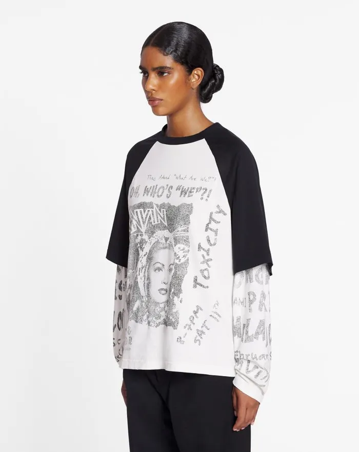 Men Lanvin Coats and Jackets Lanvin X Future Longsleeved Print Tshirt Black Men Lanvin Coats and Jackets Lanvin X Future Longsleeved Print Tshirt Black
