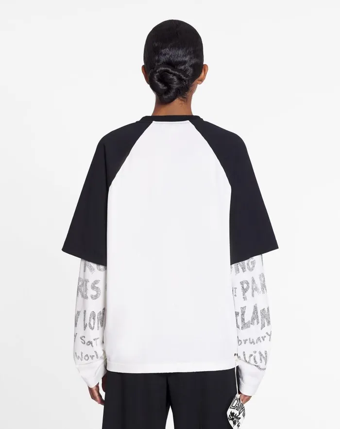 Men Lanvin Coats and Jackets Lanvin X Future Longsleeved Print Tshirt Black Men Lanvin Coats and Jackets Lanvin X Future Longsleeved Print Tshirt Black