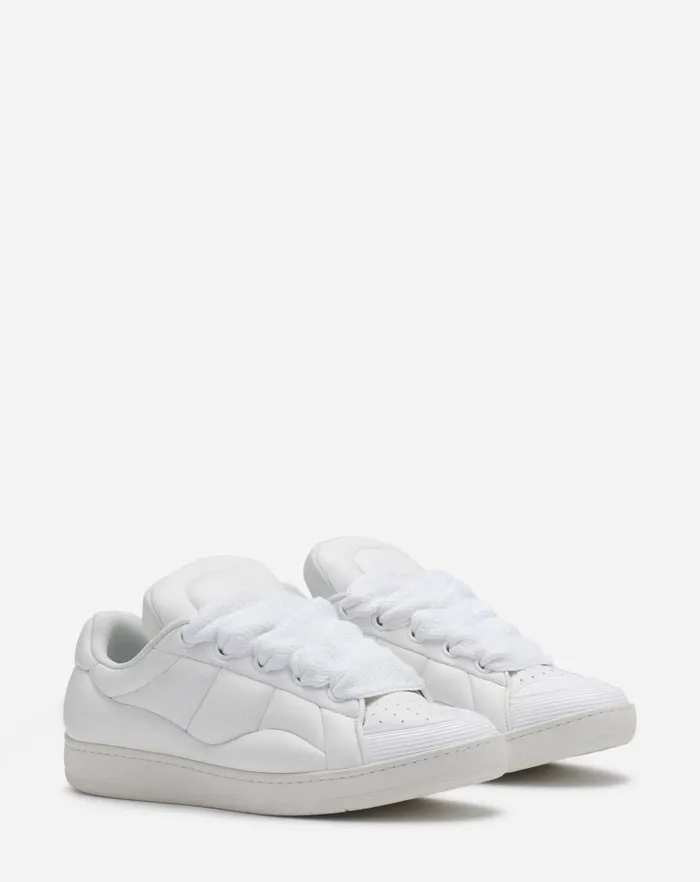 Men Lanvin Curb Curb Xl Leather Sneakers Whitewhite Men Lanvin Curb Curb Xl Leather Sneakers Whitewhite