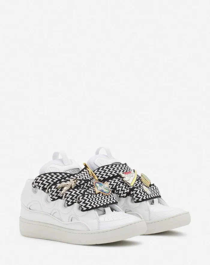 Men Lanvin Curb Lanvin X Future Curb 30 Leather Sneakers For Men Whiteblack Men Lanvin Curb Lanvin X Future Curb 30 Leather Sneakers For Men Whiteblack