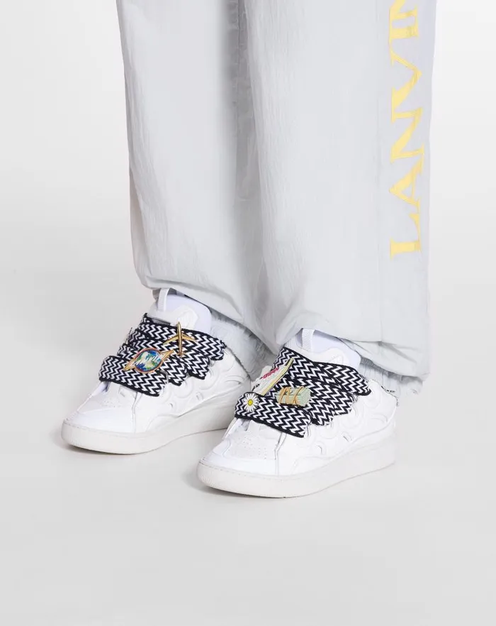 Men Lanvin Curb Lanvin X Future Curb 30 Leather Sneakers For Men Whiteblack Men Lanvin Curb Lanvin X Future Curb 30 Leather Sneakers For Men Whiteblack