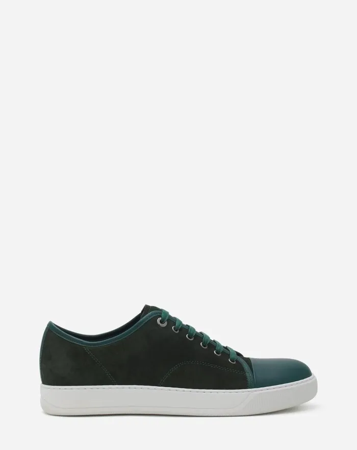Men Lanvin DBB1 Dbb1 Leather And Suede Sneakers Rangerwhite