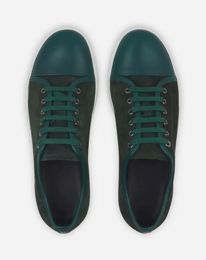 Men Lanvin DBB1 Dbb1 Leather And Suede Sneakers Rangerwhite Men Lanvin DBB1 Dbb1 Leather And Suede Sneakers Rangerwhite