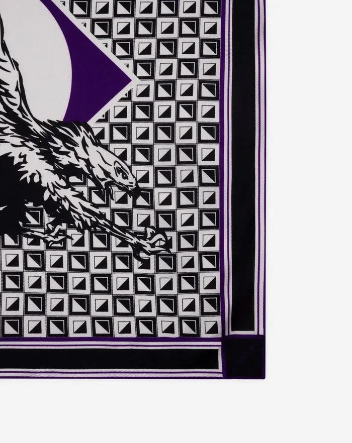Men Lanvin Hats Lanvin X Future Scarf Eagle Print And Silk Triangles Blackpurple Reign Men Lanvin Hats Lanvin X Future Scarf Eagle Print And Silk Triangles Blackpurple Reign