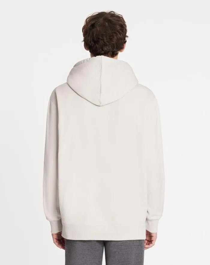 Men Lanvin Knitwear and Sweatshirts Oversized Embroidered Lanvin Paris Hoodie Mastic
