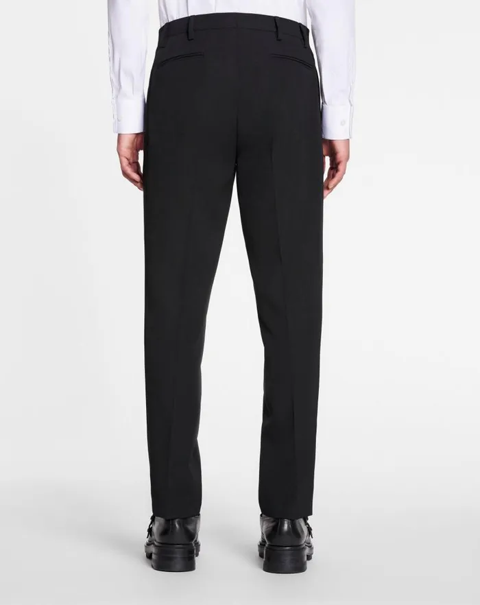 Men Lanvin Pants and Shorts Cigarette Trousers With Side Bands Black