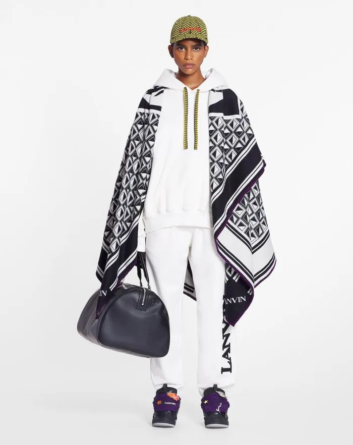 Men Lanvin Pants and Shorts Lanvin X Future Unisex Logo Jogging Pants White Mustang Men Lanvin Pants and Shorts Lanvin X Future Unisex Logo Jogging Pants White Mustang
