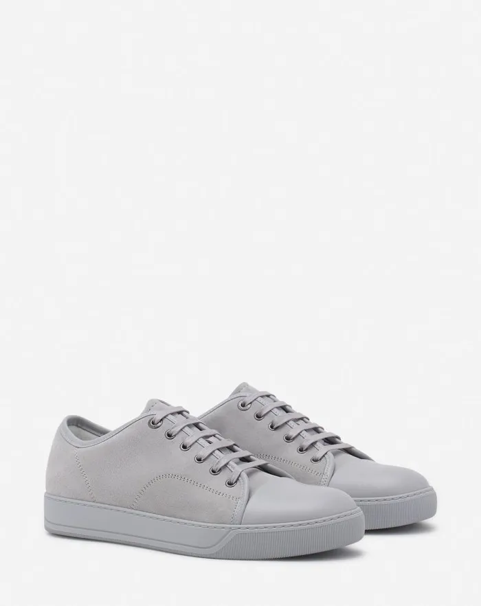 Men Lanvin Sneakers Dbb1 Leather And Suede Sneakers Light Greylight Grey Men Lanvin Sneakers Dbb1 Leather And Suede Sneakers Light Greylight Grey