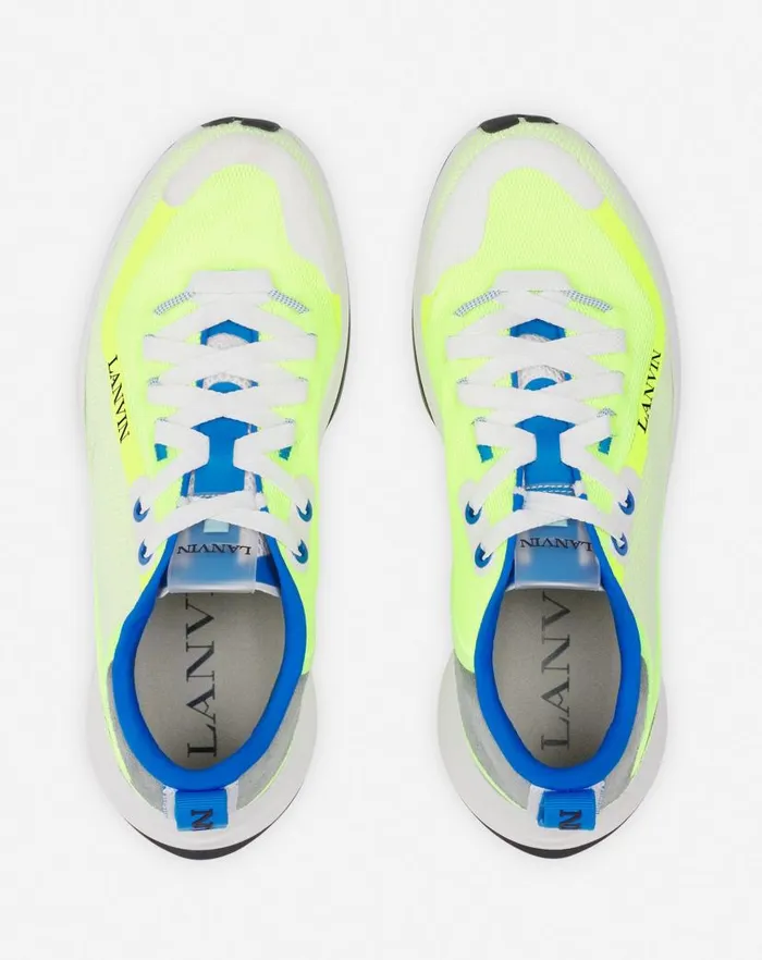 Men Lanvin Sneakers Li Mesh Sneakers Optic Whitegreen Men Lanvin Sneakers Li Mesh Sneakers Optic Whitegreen