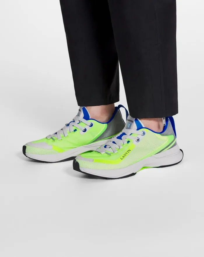 Men Lanvin Sneakers Li Mesh Sneakers Optic Whitegreen Men Lanvin Sneakers Li Mesh Sneakers Optic Whitegreen