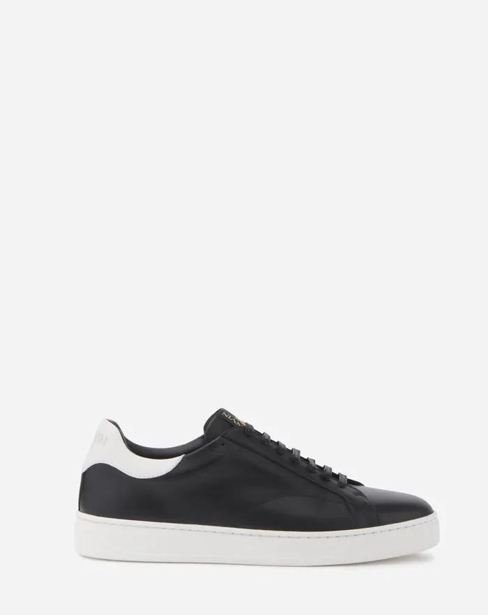 Men Lanvin Sneakers Leather Ddb0 Sneakers Blackwhite
