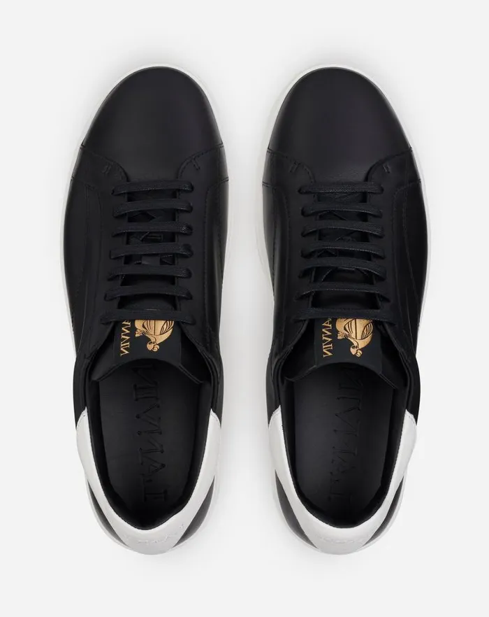 Men Lanvin Sneakers Leather Ddb0 Sneakers Blackwhite