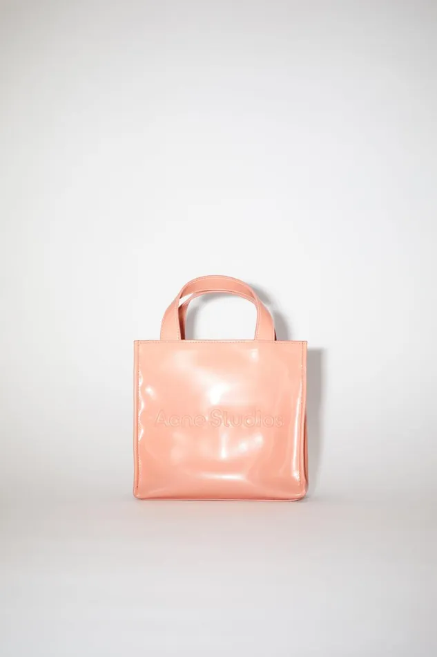 Men Logo Mini Shoulder Tote Bag Salmon Pink Acne Studios Bags