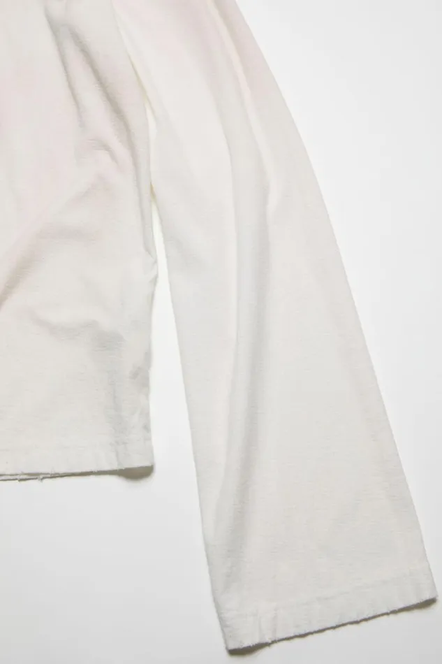 Men Logo Tshirt 8211 Relaxed Fit Dusty White Acne Studios Tshirts