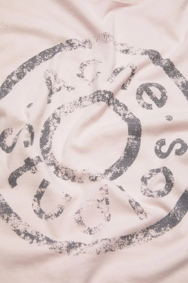 Men Logo Tshirt 8211 Relaxed Fit Faded Pink Acne Studios Tshirts