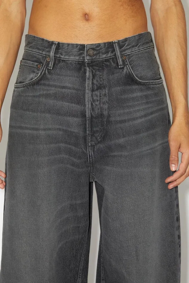 Men Loose Fit Jeans 8211 1989 Black Acne Studios Jeans