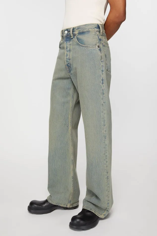 Men Loose Fit Jeans 8211 2021M Bluebeige Acne Studios Jeans