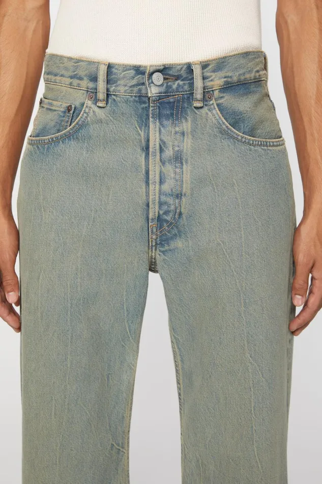 Men Loose Fit Jeans 8211 2021M Bluebeige Acne Studios Jeans