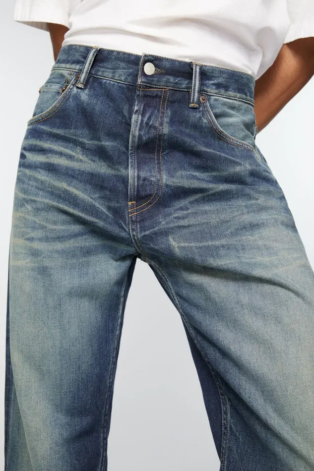 Men Loose Fit Jeans 8211 2021M Mid Blue Acne Studios Jeans