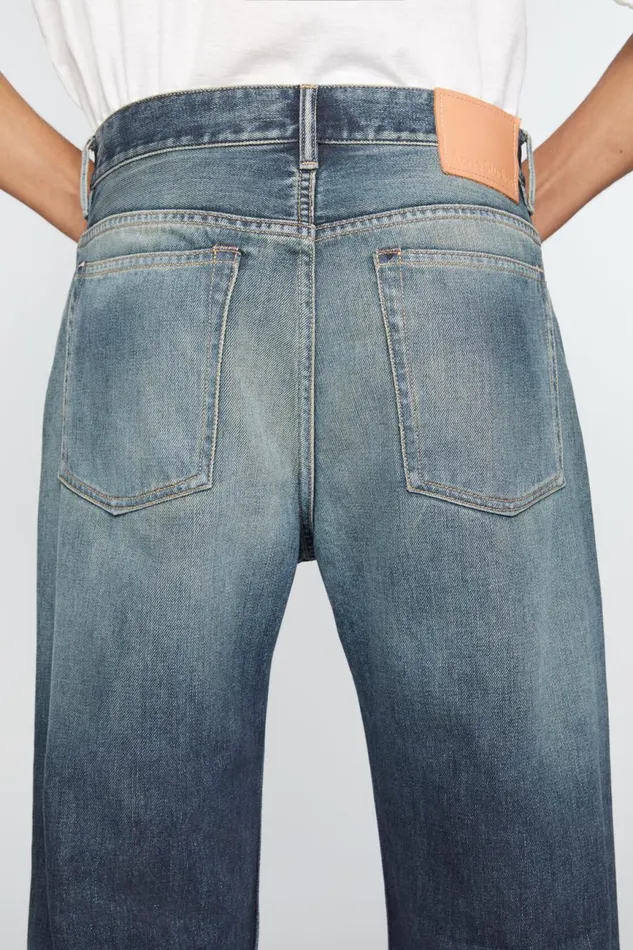 Men Loose Fit Jeans 8211 2021M Mid Blue Acne Studios Jeans