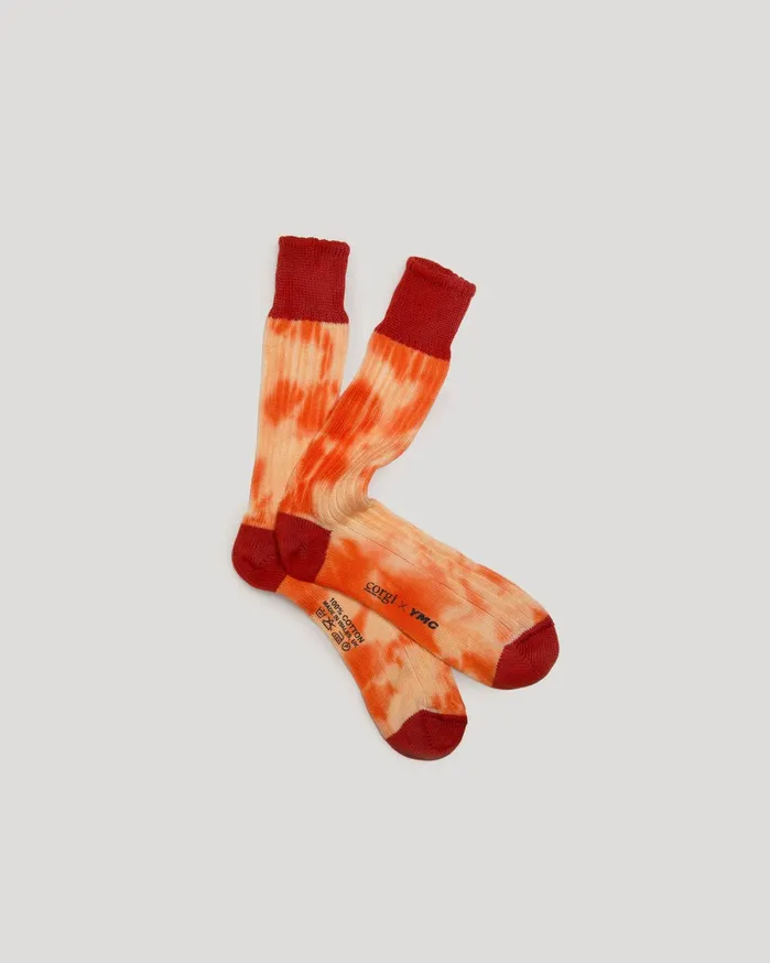 Men Men039s Tie Dye Sock Red YMC Socks