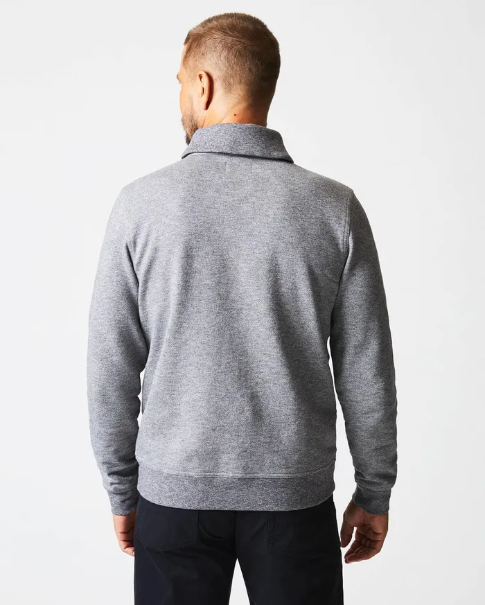 Men Mouline Shawl Pullover Medium Grey Billy Reid Sweaters and Sweatshirts
