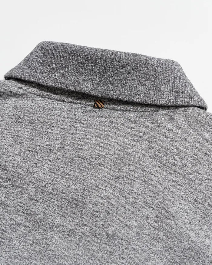 Men Mouline Shawl Pullover Medium Grey Billy Reid Sweaters and Sweatshirts