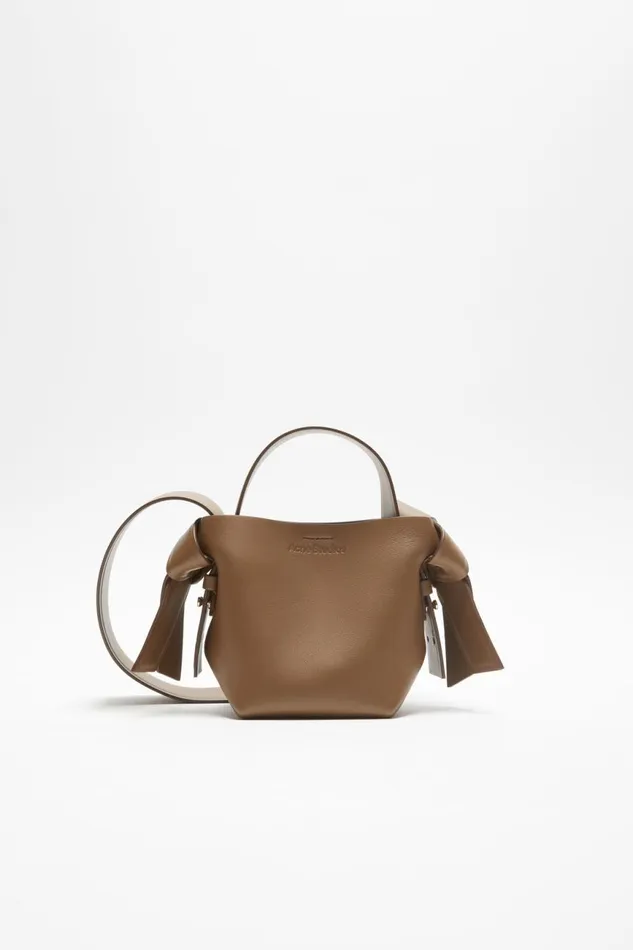 Men Musubi Micro Tote Camel Brown Acne Studios Bags