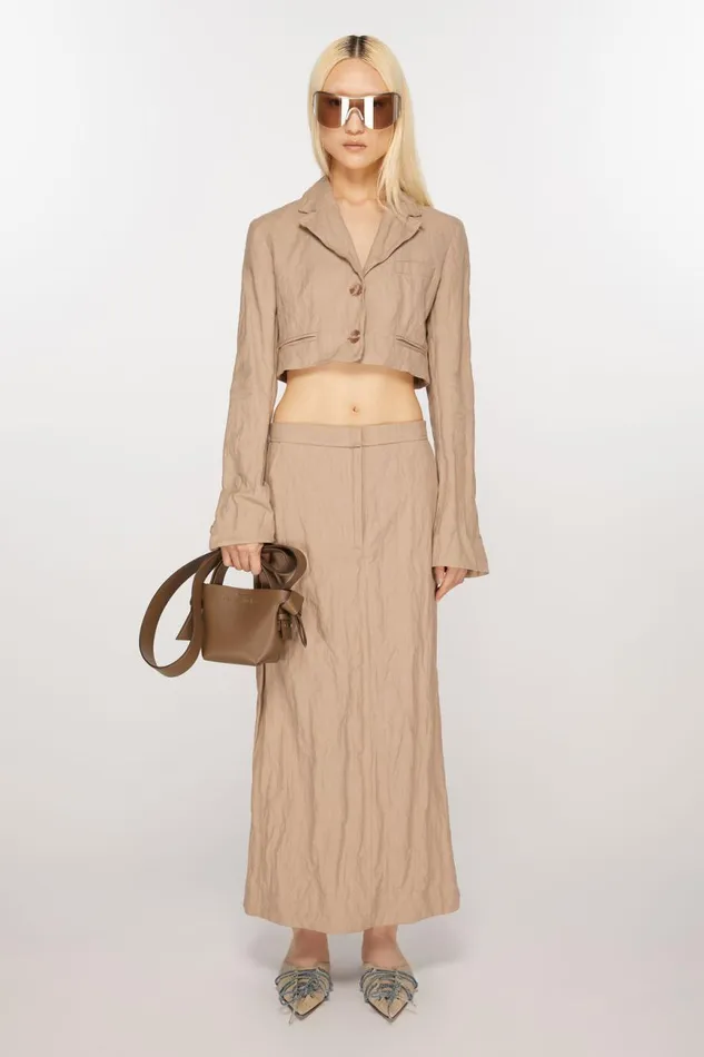 Men Musubi Micro Tote Camel Brown Acne Studios Bags