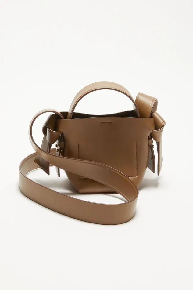 Men Musubi Micro Tote Camel Brown Acne Studios Bags