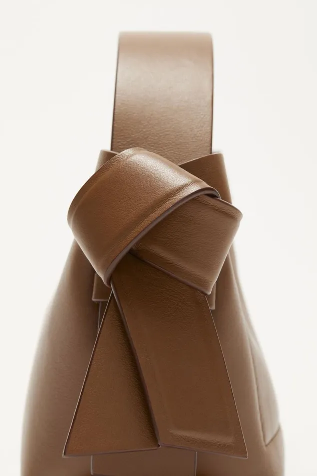 Men Musubi Micro Tote Camel Brown Acne Studios Bags