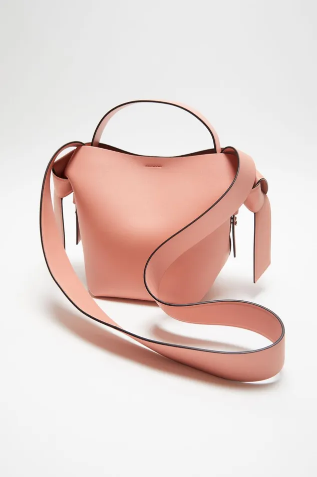 Men Musubi Mini Shoulder Bag Salmon Pink Acne Studios Bags