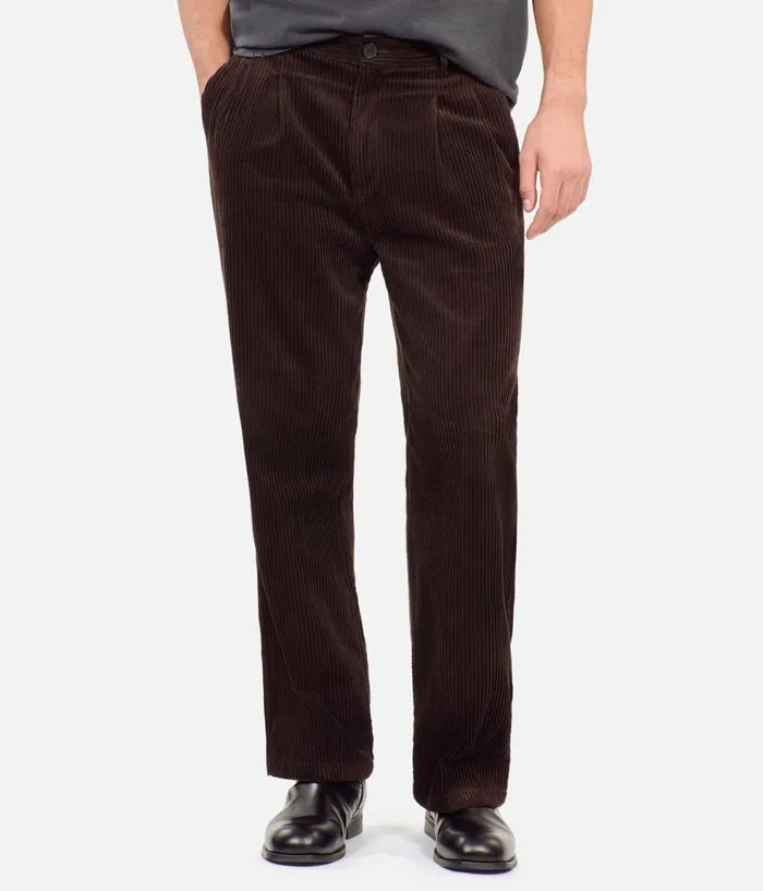 Men Pants and Shorts THE KOOPLES Brown Corduroy Trousers Men Pants and Shorts THE KOOPLES Brown Corduroy Trousers