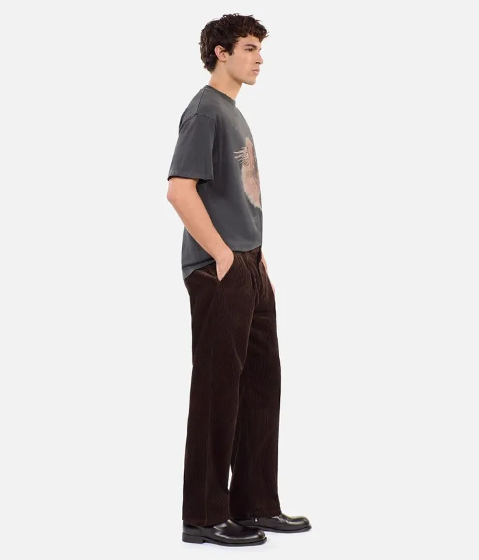 Men Pants and Shorts THE KOOPLES Brown Corduroy Trousers Men Pants and Shorts THE KOOPLES Brown Corduroy Trousers
