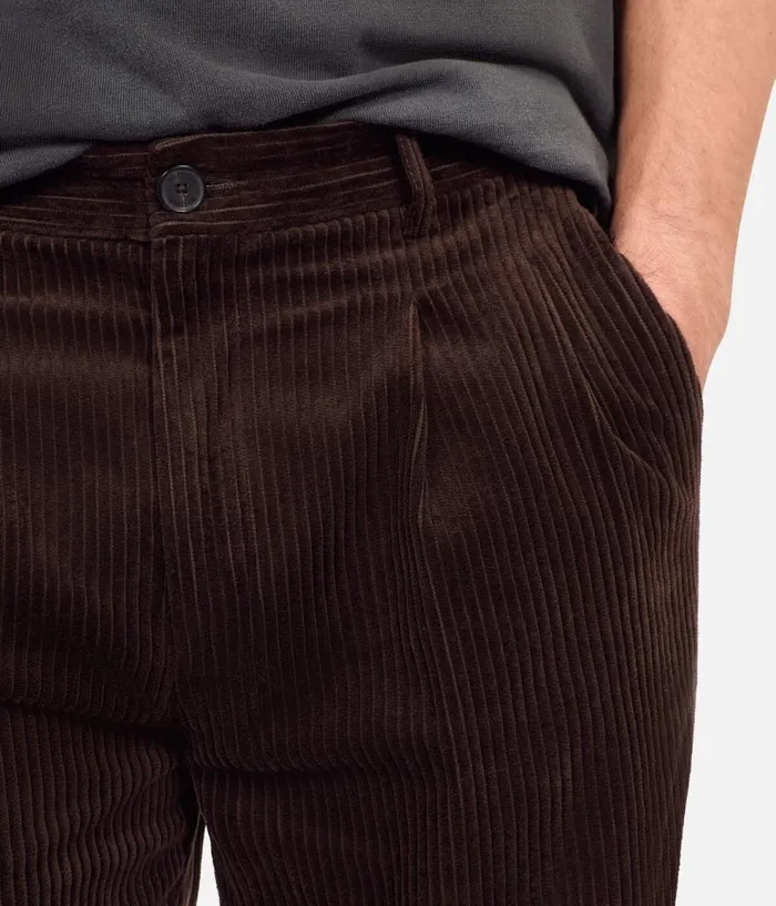 Men Pants and Shorts THE KOOPLES Brown Corduroy Trousers Men Pants and Shorts THE KOOPLES Brown Corduroy Trousers