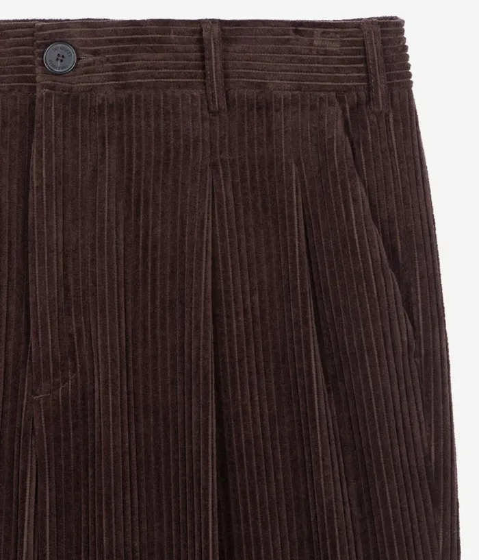 Men Pants and Shorts THE KOOPLES Brown Corduroy Trousers Men Pants and Shorts THE KOOPLES Brown Corduroy Trousers