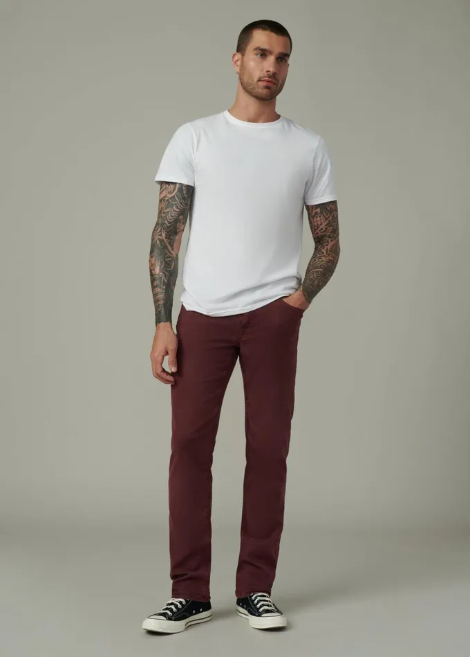 Men Pants Trousers Joe039s Jeans THE BRIXTON TWILL Merlot