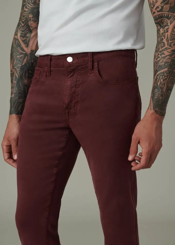 Men Pants Trousers Joe039s Jeans THE BRIXTON TWILL Merlot