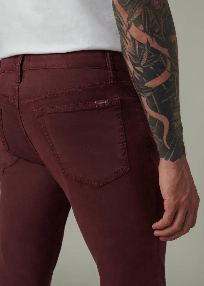 Men Pants Trousers Joe039s Jeans THE BRIXTON TWILL Merlot
