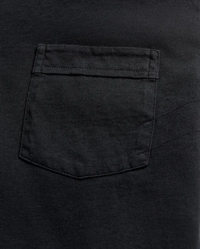 Men Pensacola Polo Black Billy Reid Polos Tees and Henleys