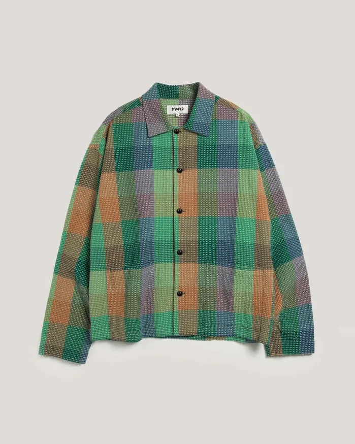 Men PJ Shirt Multi Check YMC Shirts