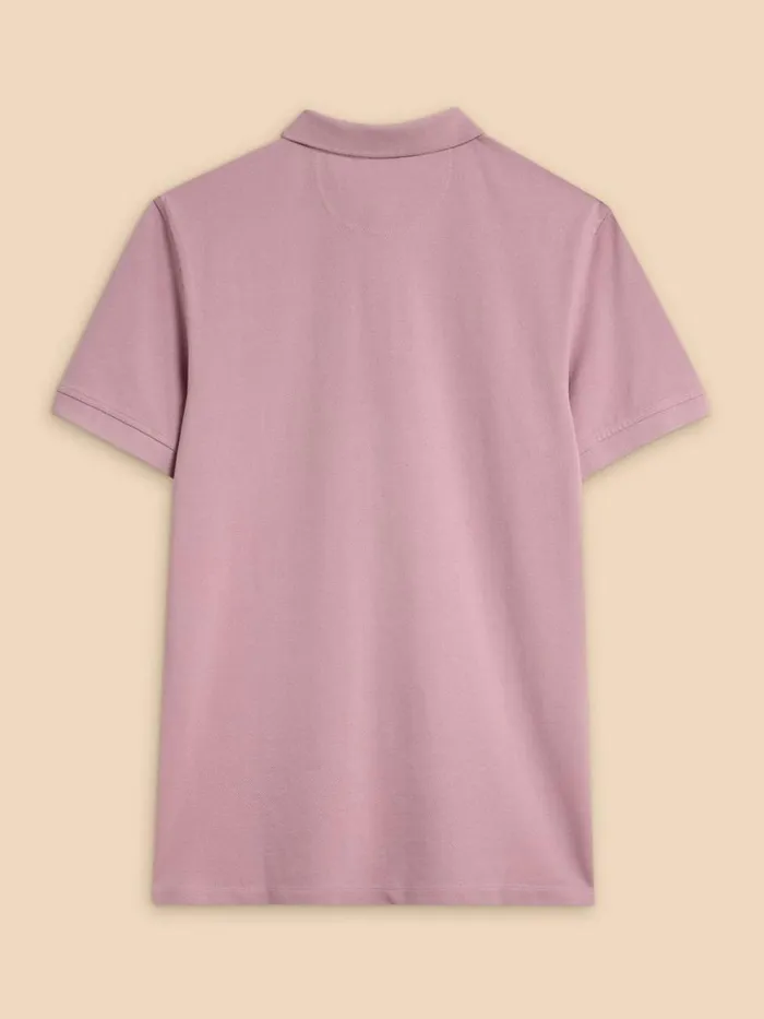 Men POLO SHIRTS White Stuff Utility Polo Light Purple Men POLO SHIRTS White Stuff Utility Polo Light Purple
