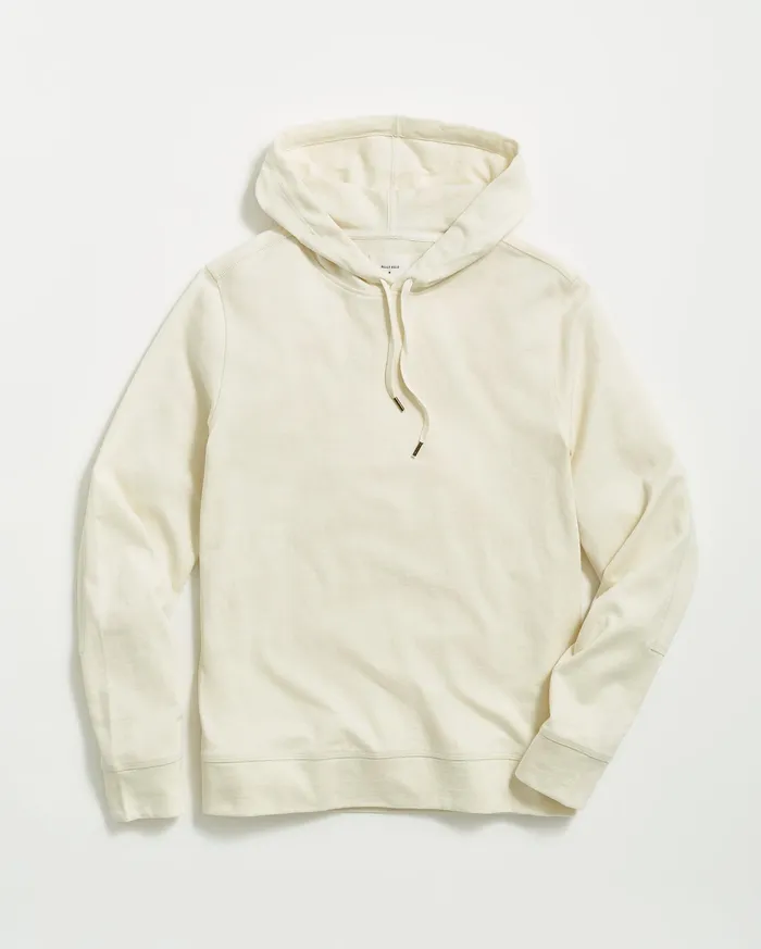 Men Practice Hoodie Tinted White Billy Reid Sweaters and Sweatshirts