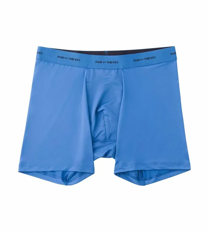 Men Quick Dry Action Blend Boxer Briefs Blue Underwear 3 Pack Pair Of Thieves Boxer Briefs