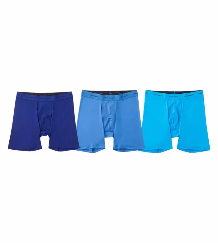 Men Quick Dry Action Blend Long Boxer Briefs Blue Underwear 3 Pack Pair Of Thieves Long Boxer Briefs Men Quick Dry Action Blend Long Boxer Briefs Blue Underwear 3 Pack Pair Of Thieves Long Boxer Briefs
