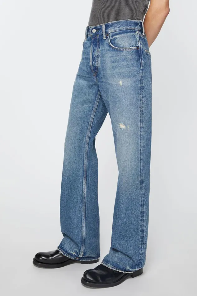 Men Regular Fit Jeans 8211 1992 Mid Blue Acne Studios Jeans