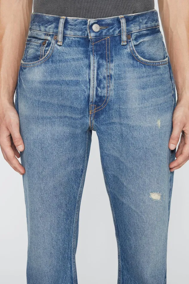 Men Regular Fit Jeans 8211 1992 Mid Blue Acne Studios Jeans